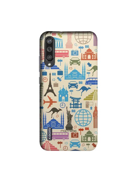 

macmerise Beige & Blue Travel Lover Sublime Xiaomi Mi A3 Back Case