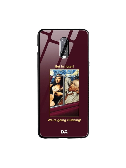 

DailyObjects Burgundy & Blue Clubbing OnePlus 6T Glass Case