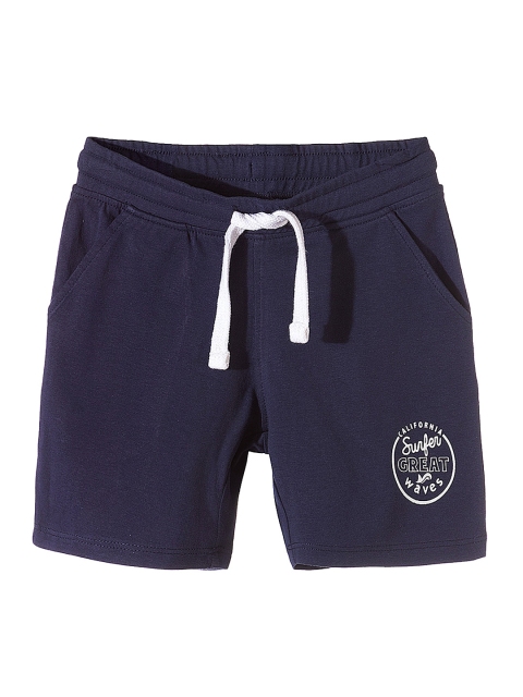

5.10.15 Boys Navy Blue Solid Regular Fit Shorts