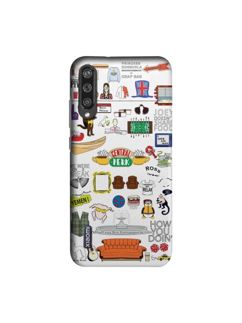 

macmerise White & Orange Friends Doodle Sublime Xiaomi Mi A3 Back Case