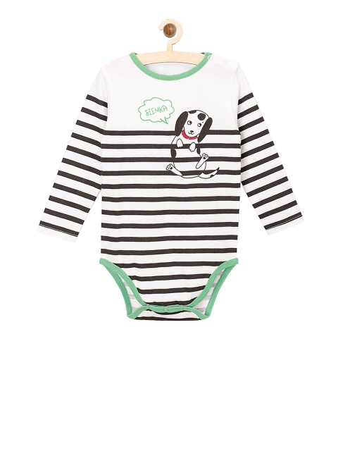 

5.10.15 Boys White & Black Striped Bodysuit