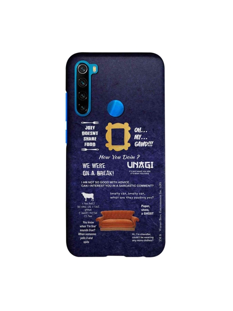 

macmerise Blue & White Friends Essentials Sublime Xiaomi Redmi Note 8 Back Case