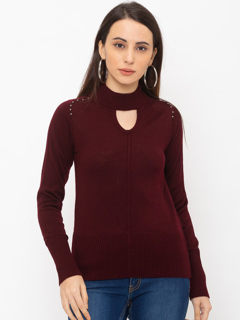 

Globus Women Maroon Solid Top