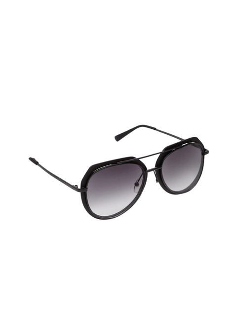 

Get Glamr Unisex Aviator UV Protected Sunglasses SG-UN-MT-347-18, Black