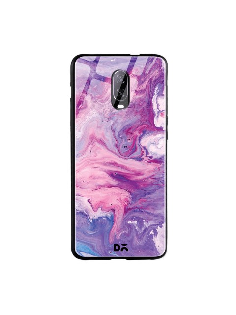 

DailyObjects Purple & Pink Marble Unicorn OnePlus 6T Glass Case