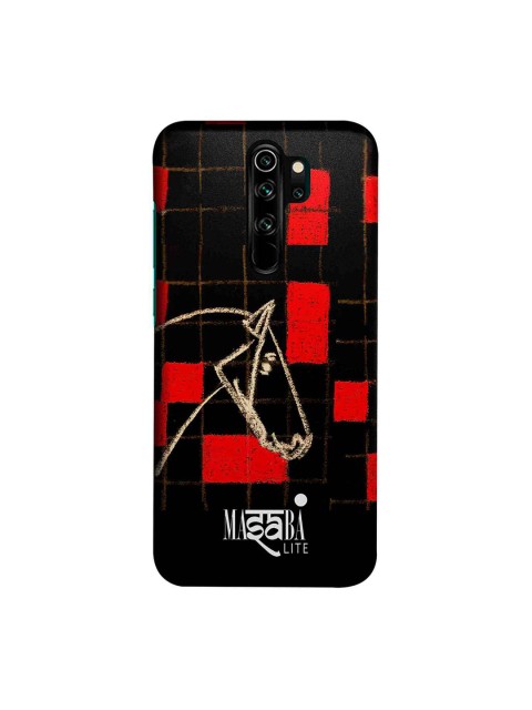 

macmerise Black & Red Masaba Lite Masaba Checkered Horse Sublime Xiaomi Redmi Note 8 Pro Back Cover