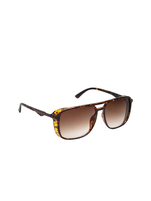 

Get Glamr Unisex Square UV Protected Sunglasses SG-UN-MT-343-18, Brown