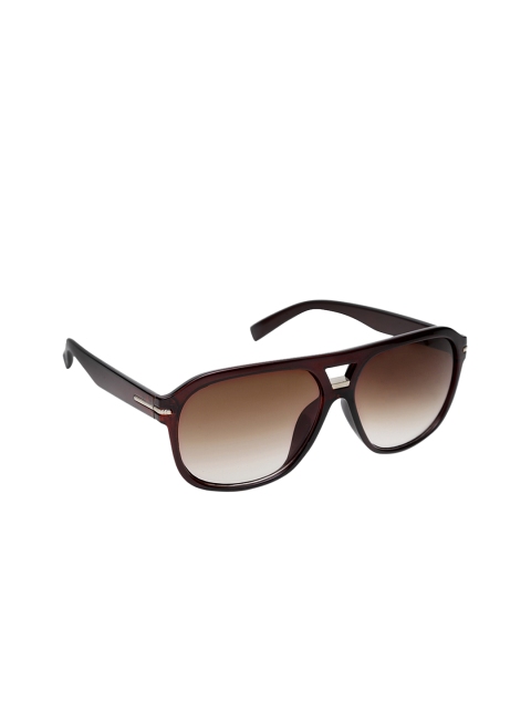 Get Glamr Unisex Aviator Sunglasses SG-UN-MT-314-18, Brown