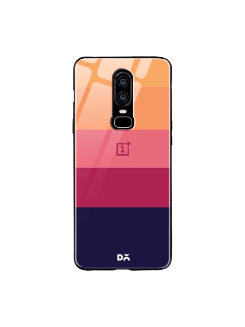 

DailyObjects Navy Blue & Pink Coral Quin OnePlus 6 Glass Mobile Case