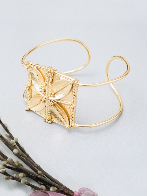 

Golden Peacock Gold Antique Cuff Bracelet