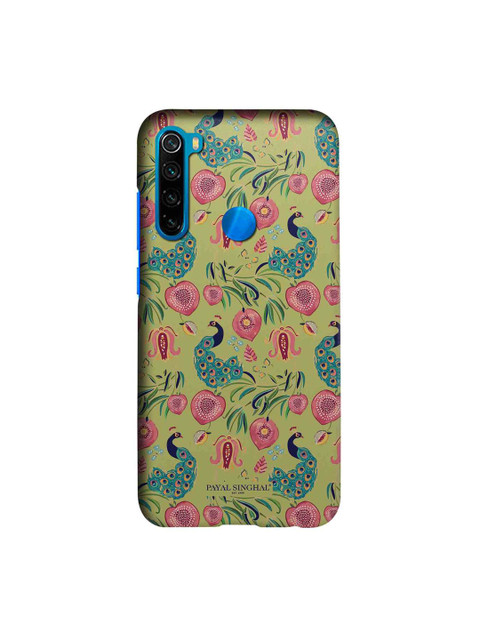 

macmerise Olive Green & Pink Payal Singhal Anaar & Mor Sublime Xiaomi Redmi Note 8 Back Case
