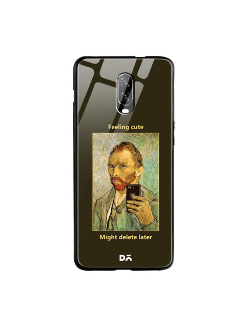 

DailyObjects Green & Beige Feeling Cute OnePlus 6T Glass Cover