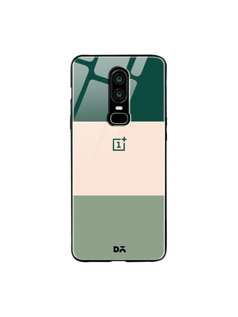 

DailyObjects Green & Beige Triplet OnePlus 6 Glass Cover