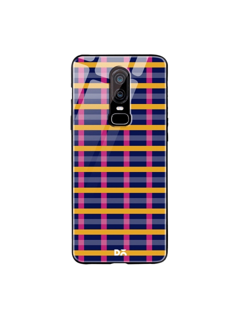

DailyObjects Blue & Pink Multi Pipes OnePlus 6 Glass Case
