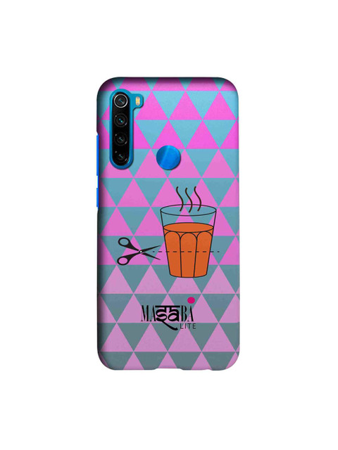 

macmerise Pink & Teal Blue Masaba Cutting Chai Sublime Xiaomi Redmi Note 8 Back Case