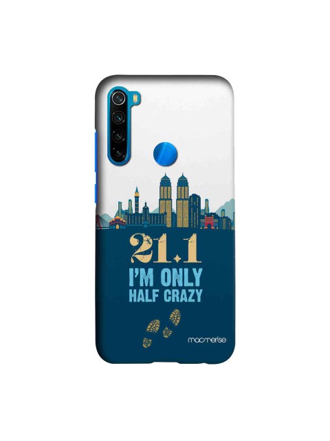 

macmerise Blue & White Half Crazy Sublime Xiaomi Redmi Note 8 Back Case