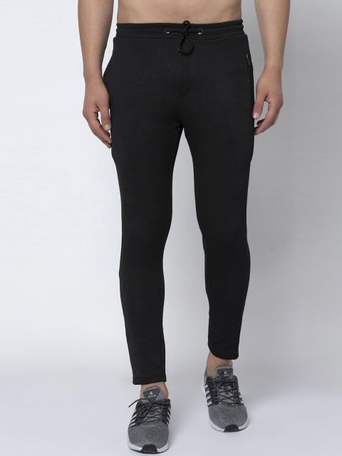 

Aesthetic Bodies Men Black Solid Slim Fit Track Pants