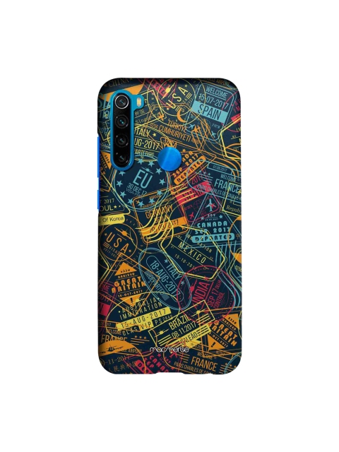 

macmerise Blue & Yellow Immigration Stamps Neon Pro Xiaomi Redmi Note 8 Back Case