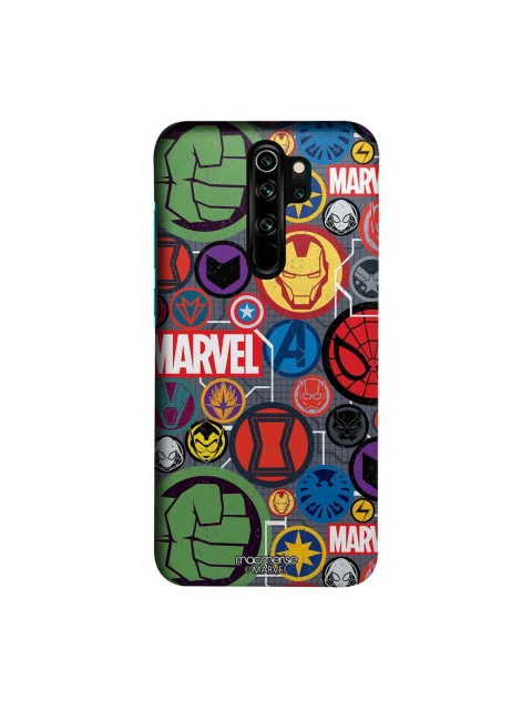 

macmerise Grey & Red Marvel Comics Iconic Mashup Xiaomi Redmi Note 8 Pro Back Case
