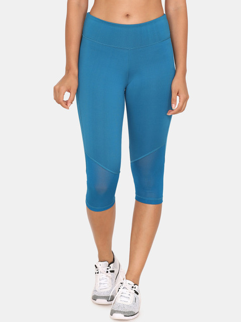 

Zelocity by Zivame Women Blue Solid Tights