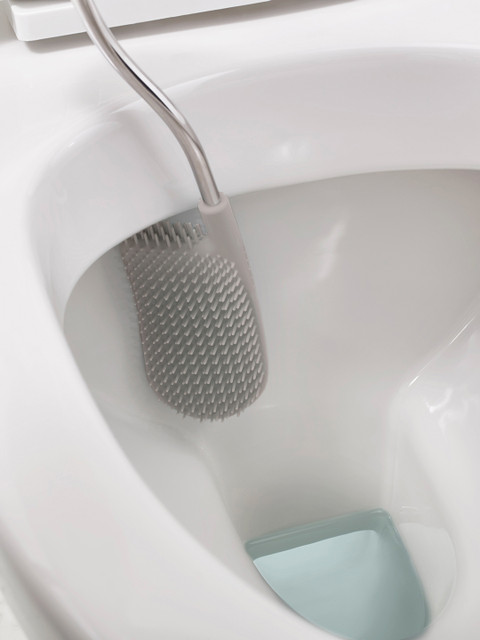 

Joseph Joseph Grey & White Flex Plus Smart Toilet Brush with Storage Bay