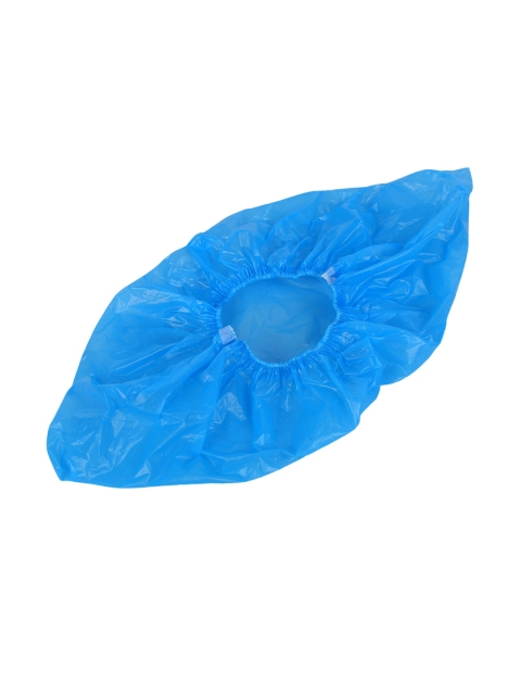 

LONDON FASHION Unisex Plastic Disposable Shoe Cover, Blue