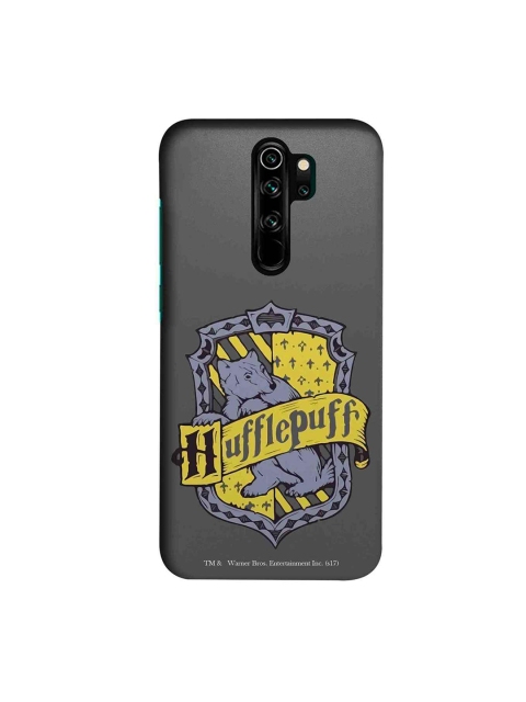 macmerise Grey & Purple Harry Potter Crest Hufflepuff Xiaomi Redmi Note 8 Pro Back Case