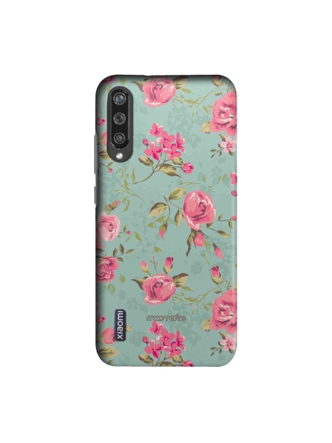 

macmerise Teal Green & Pink Flowers Sublime Xiaomi Mi A3 Back Cover