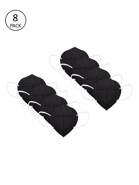 

Status Unisex 8 Pcs Black 4-Ply Anti-Pollution N95 Mask