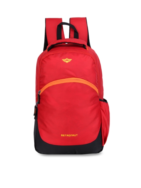 

Metronaut Unisex Red & Orange Brand Logo Backpack