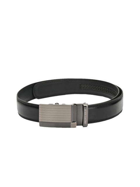 

Pacific Gold Men Black Solid Genuine Leather Belt