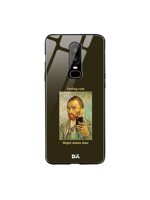 

DailyObjects Black & Green Feeling Cute OnePlus 6 Glass Case