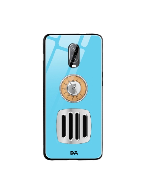 

DailyObjects Blue & Beige Radio OnePlus 6T Glass Case