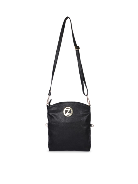 

OsaiZ Black Solid Sling Bag
