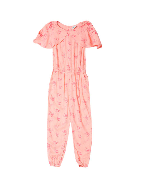 

Cherokee Girls Pink Printed Basic Jumpsuit