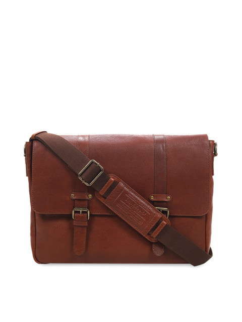 

Da Milano Unisex Brown Solid Laptop Bag