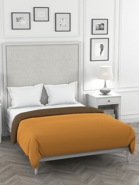 STELLAR HOME Beige & Brown Solid Mild Winter 120 GSM Double Bed Comforter