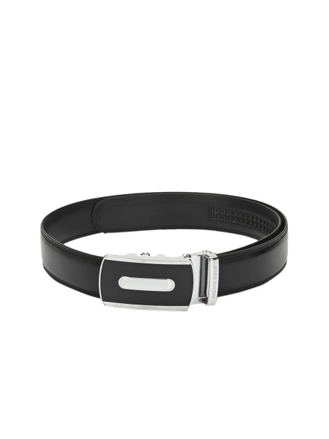 

Pacific Gold Men Black Solid Leather Belt