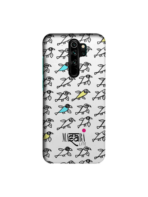 

macmerise White & Black Masaba Bird Print Sublime Xiaomi Redmi Note 8 Pro Pro Back Case