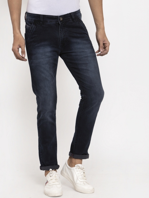

Rodamo Men Black Slim Fit Mid-Rise Clean Look Stretchable Jeans