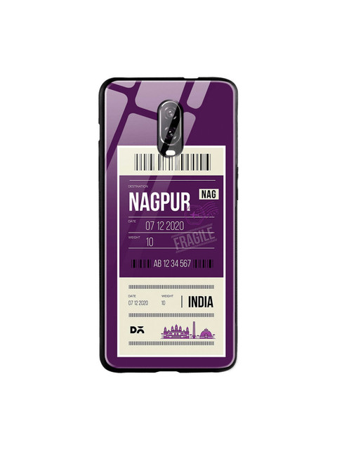 

DailyObjects Purple & Beige Nagpur City Tag OnePlus 6T Glass Cover