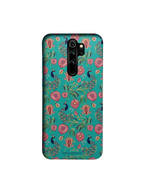 

macmerise Teal Green & Pink Payal Singhal Anaar & Mor Sublime Xiaomi Redmi Note 8 Pro Back Case