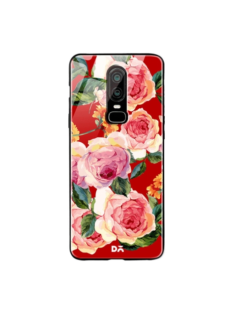

DailyObjects Pink & Red Valley OnePlus 6 Glass Case