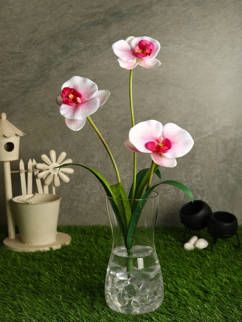 

PolliNation Pink & Green Stunning Artificial Orchid Flower Bunch