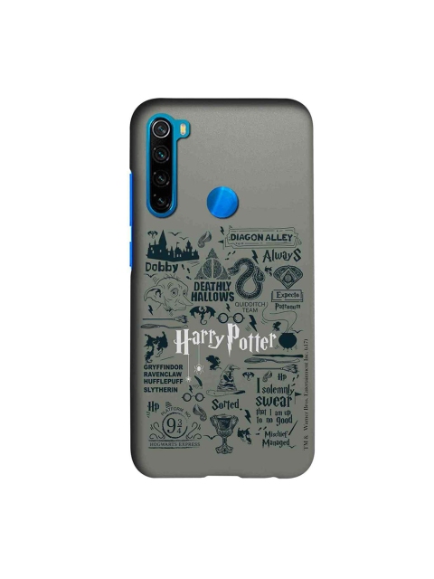 

macmerise Grey & Green Harry Potter Infographic Xiaomi Redmi Note 8 Back Case