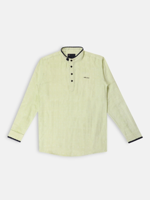 

Lil Tomatoes Boys Green Solid Straight Kurta