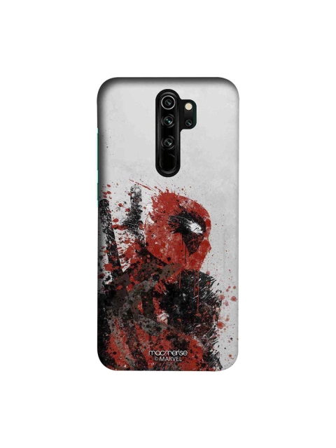 

macmerise Grey & Red Marvel Printed Xiaomi Redmi Note 8 Pro Back Cover