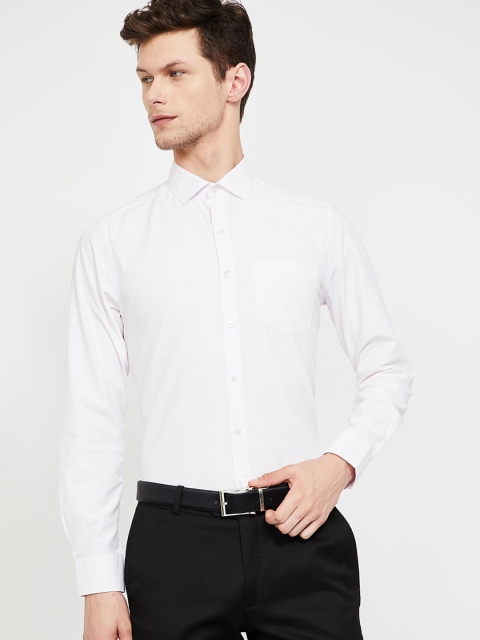 

CODE by Lifestyle Men White Slim Fit Checked Formal Shirt