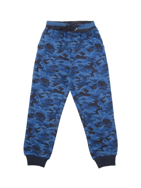 

Cherokee Boys Blue Camo Printed Straight-Fit Joggers