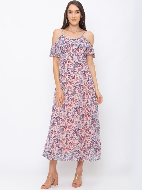 

Globus Women Pink Printed A-Line Dress